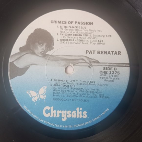 Vintage Pat Benatar Crimes of Passion vinyl record, 1980 original first pressing - Picture 10 of 10